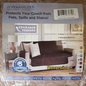 H. Versailtex Sofa Slipcover 75"x110" Taupe